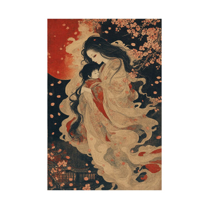 Ubume Ghost Mother - Japanese Mythology Art Print (Matte Poster) - Moikas