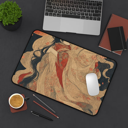 Ubume Ghost Mother - Japanese Mythology Gaming Desk Mat - Moikas