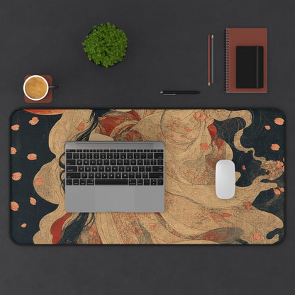 Ubume Ghost Mother - Japanese Mythology Gaming Desk Mat - Moikas