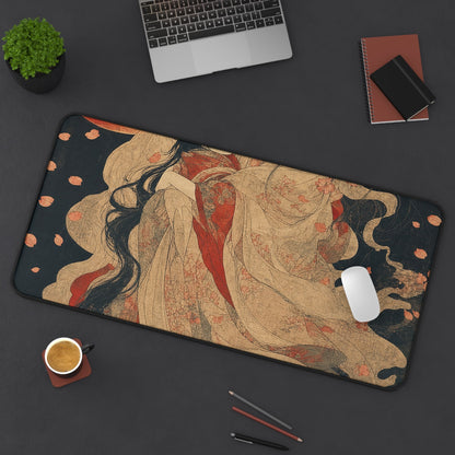 Ubume Ghost Mother - Japanese Mythology Gaming Desk Mat - Moikas
