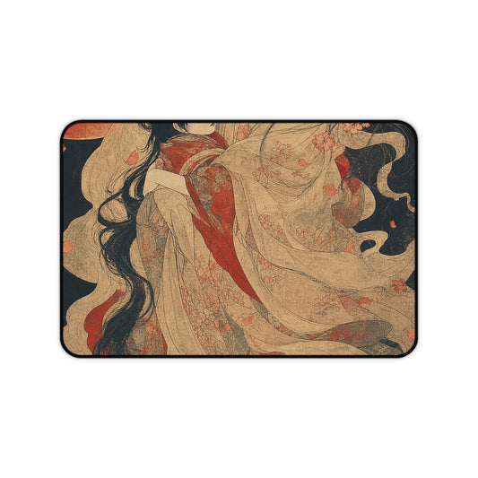 Ubume Ghost Mother - Japanese Mythology Gaming Desk Mat - Moikas