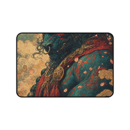Ushi Oni Ox Demon - Japanese Mythology Gaming Desk Mat - Moikas