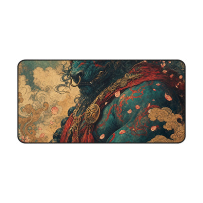 Ushi Oni Ox Demon - Japanese Mythology Gaming Desk Mat - Moikas