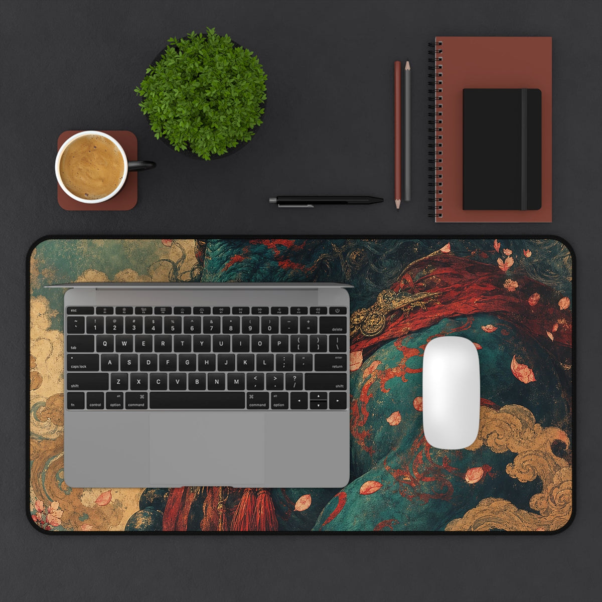 Ushi Oni Ox Demon - Japanese Mythology Gaming Desk Mat - Moikas