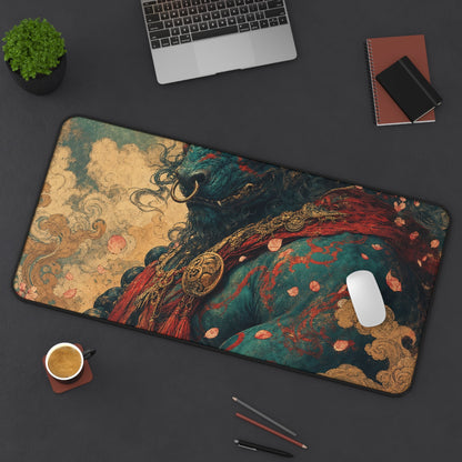 Ushi Oni Ox Demon - Japanese Mythology Gaming Desk Mat - Moikas