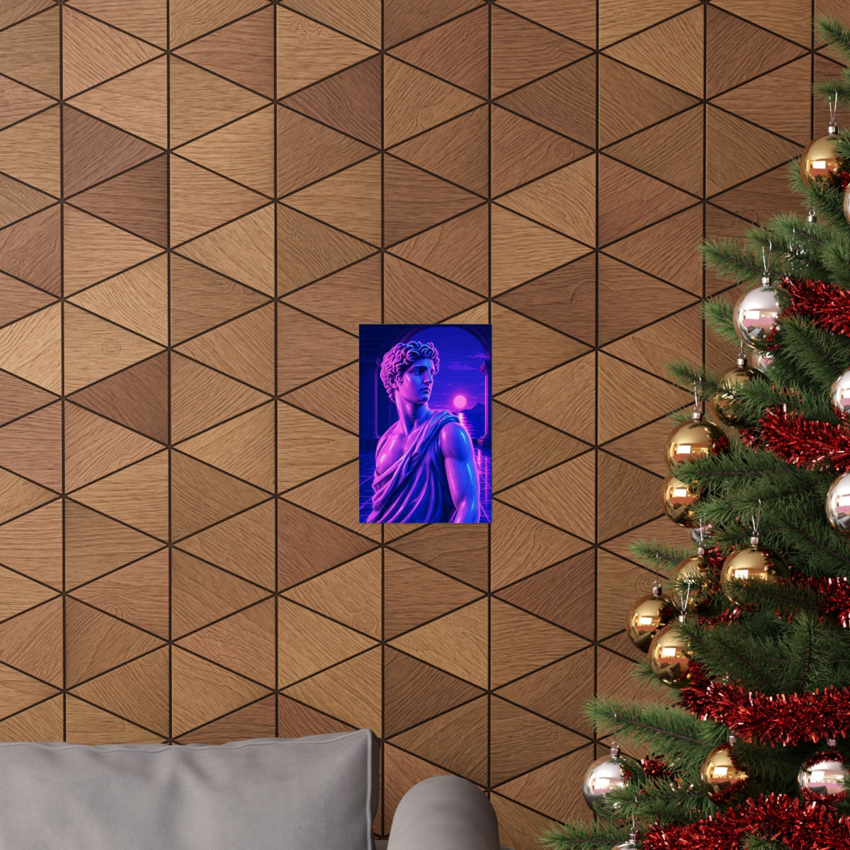 Vaporwave Greek Statue - Gaming Culture Art Print (Matte Poster) - Moikas