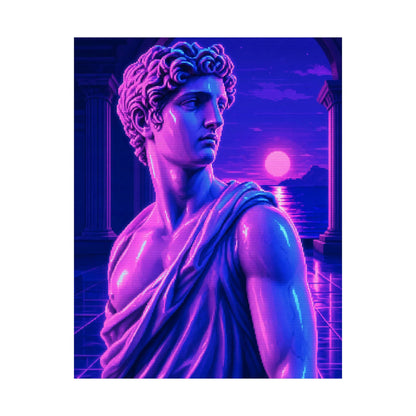 Vaporwave Greek Statue - Gaming Culture Art Print (Matte Poster) - Moikas