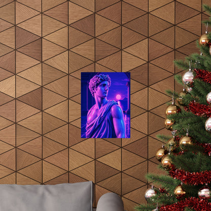 Vaporwave Greek Statue - Gaming Culture Art Print (Matte Poster) - Moikas