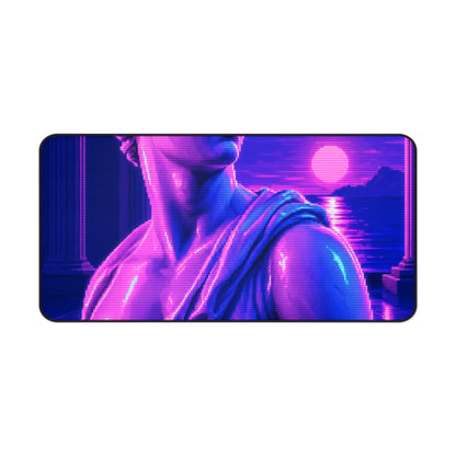 Vaporwave Greek Statue - Gaming Culture Gaming Desk Mat - Moikas