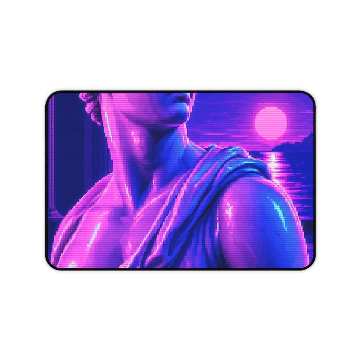 Vaporwave Greek Statue - Gaming Culture Gaming Desk Mat - Moikas