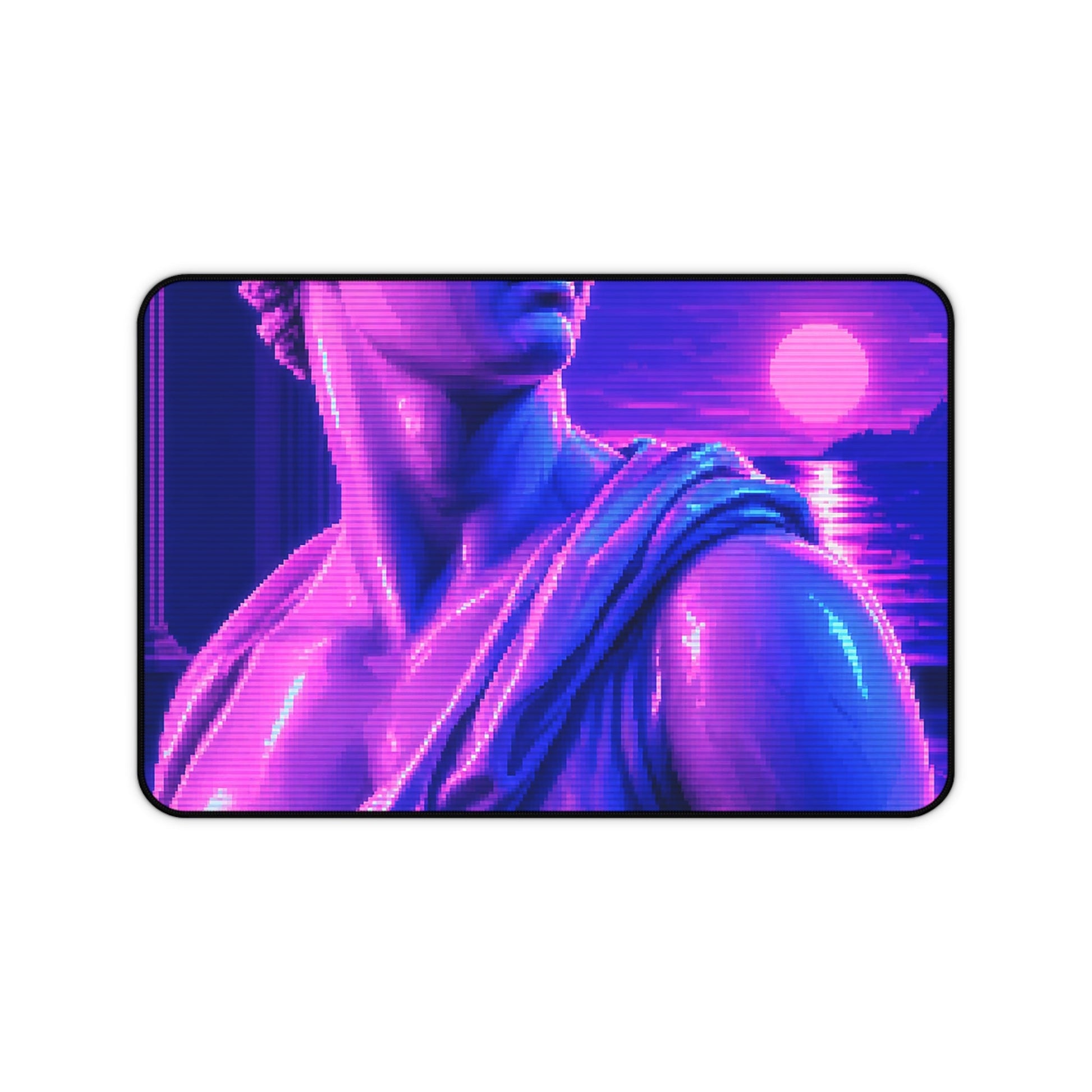 Vaporwave Greek Statue - Gaming Culture Gaming Desk Mat - Moikas