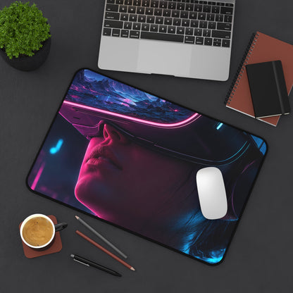 Vr Headset Showing Another World - Gaming Culture Gaming Desk Mat - Moikas