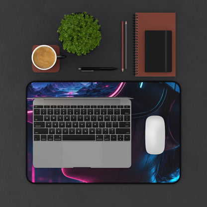 Vr Headset Showing Another World - Gaming Culture Gaming Desk Mat - Moikas