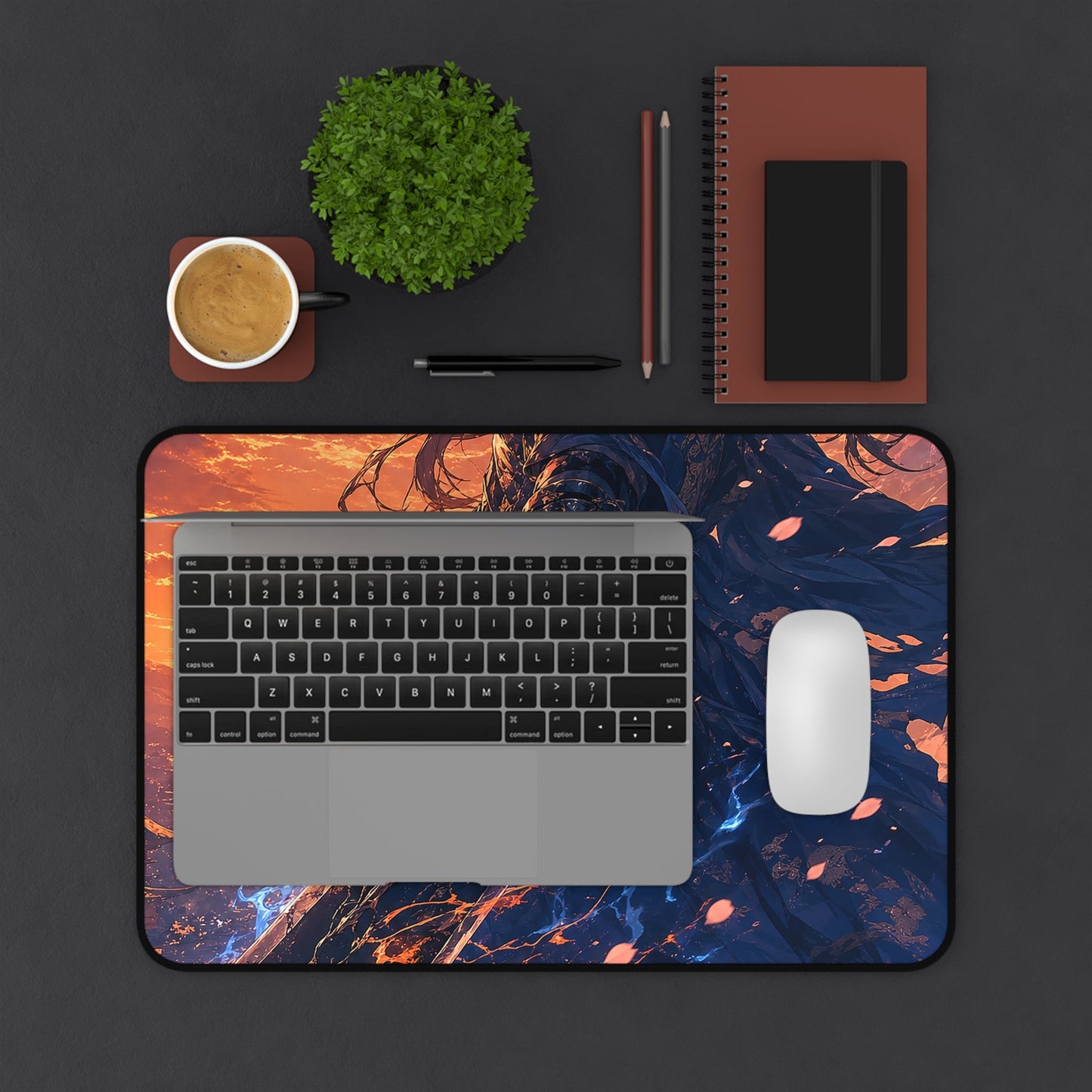 Warrior With Massive Sword - Anime Manga Gaming Desk Mat - Moikas