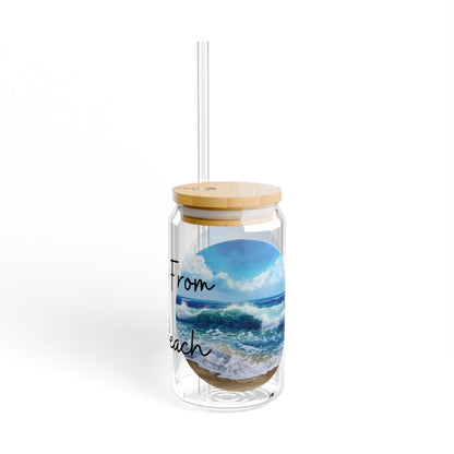 Waving From The Beach | Glass Sipper (16oz) - Moikas