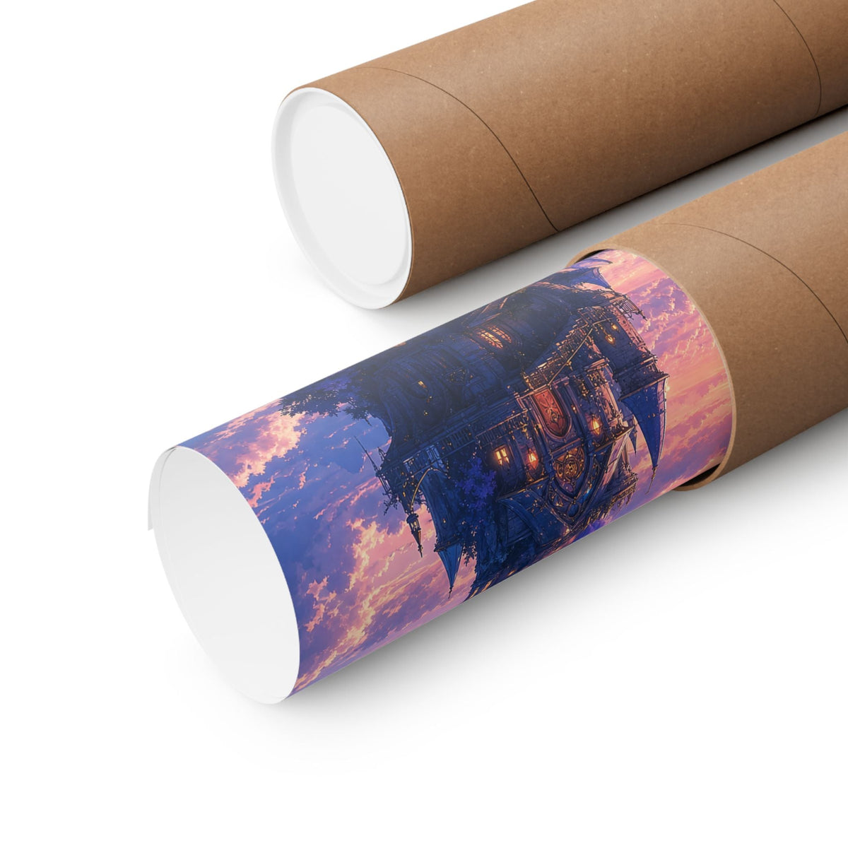 Wizard Tower In The Clouds - Anime Manga Art Print (Matte Poster) - Moikas