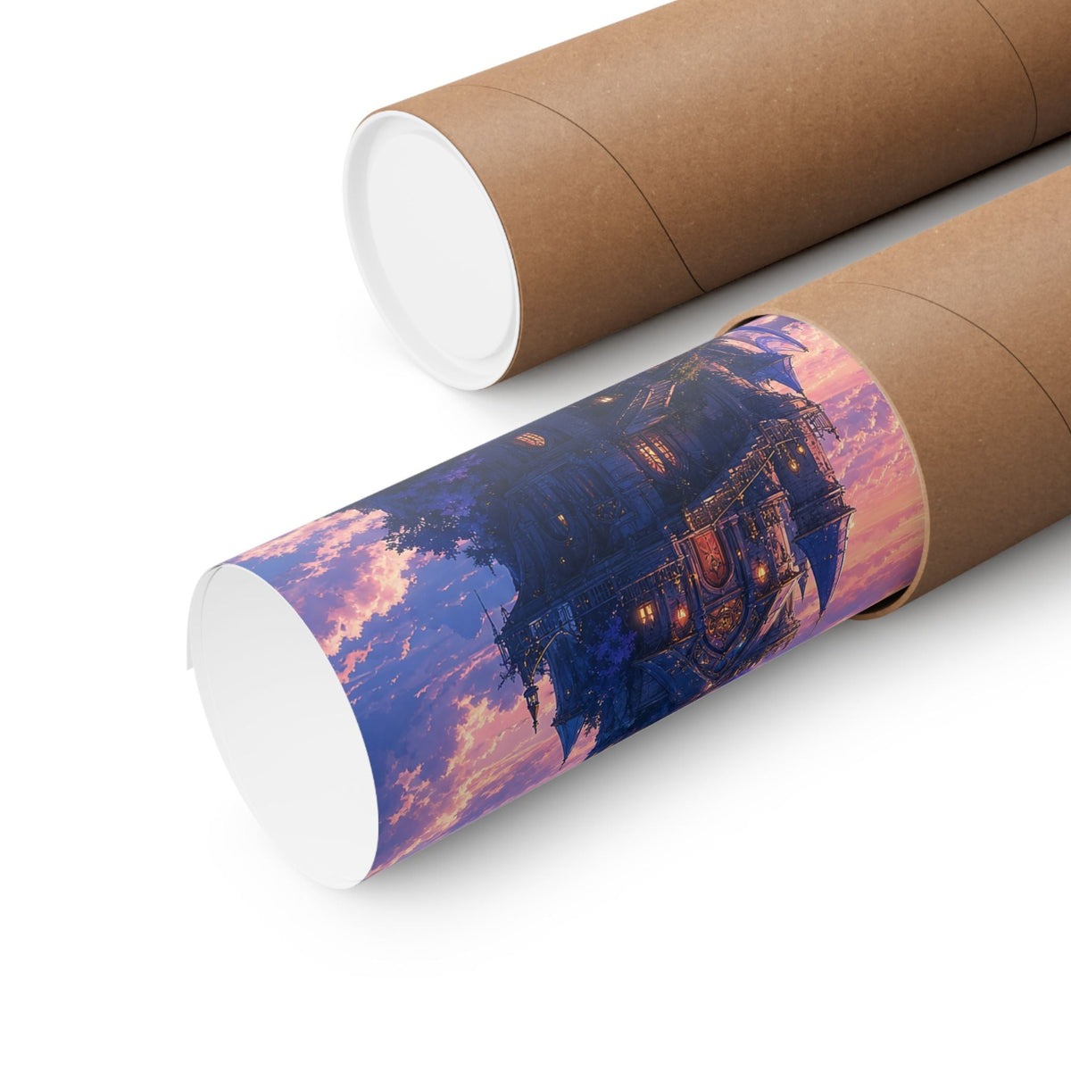 Wizard Tower In The Clouds - Anime Manga Art Print (Matte Poster) - Moikas