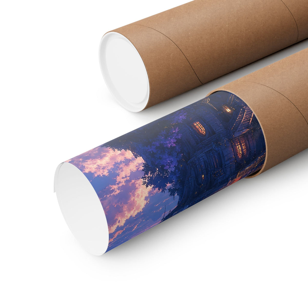 Wizard Tower In The Clouds - Anime Manga Art Print (Matte Poster) - Moikas