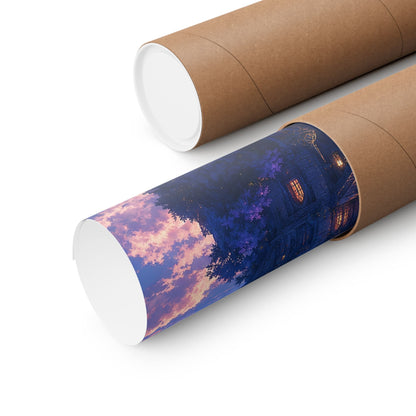 Wizard Tower In The Clouds - Anime Manga Art Print (Matte Poster) - Moikas