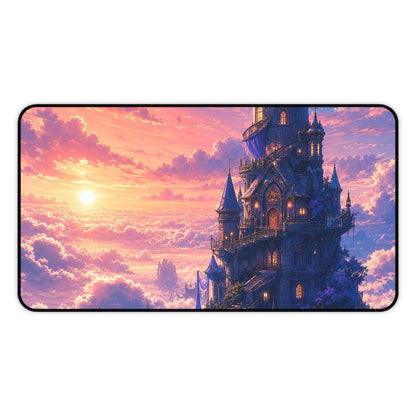 Wizard Tower In The Clouds - Anime Manga Gaming Desk Mat - Moikas