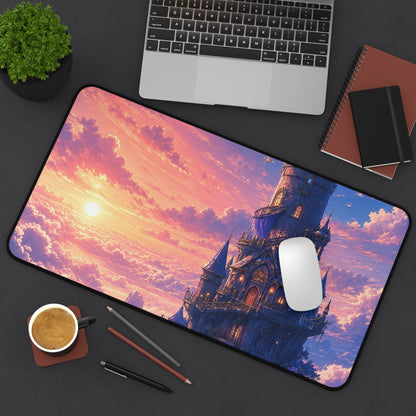 Wizard Tower In The Clouds - Anime Manga Gaming Desk Mat - Moikas