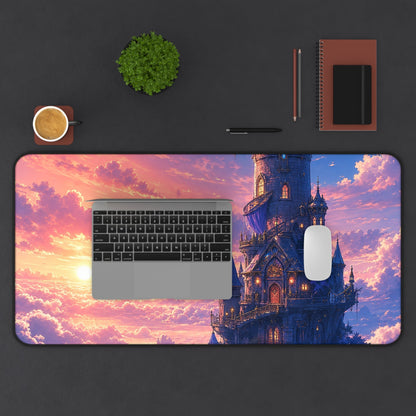 Wizard Tower In The Clouds - Anime Manga Gaming Desk Mat - Moikas