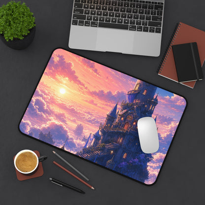 Wizard Tower In The Clouds - Anime Manga Gaming Desk Mat - Moikas