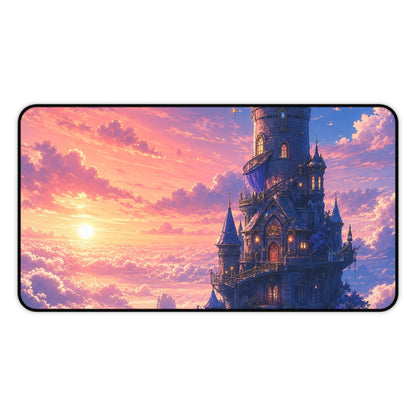 Wizard Tower In The Clouds - Anime Manga Gaming Desk Mat - Moikas
