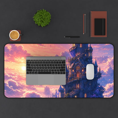 Wizard Tower In The Clouds - Anime Manga Gaming Desk Mat - Moikas