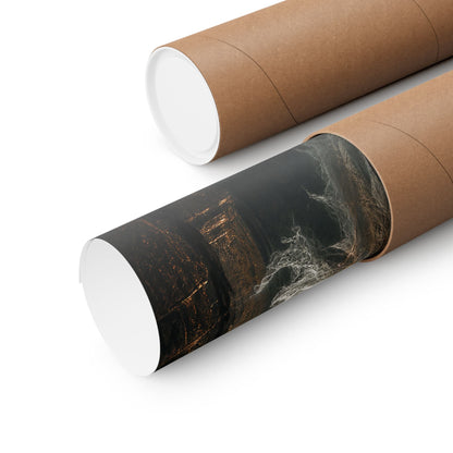 Wraith Floating Through Dungeon - Dark Fantasy Art Print (Matte Poster) - Moikas