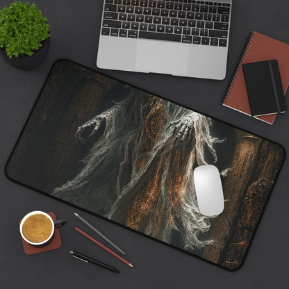 Wraith Floating Through Dungeon - Dark Fantasy Gaming Desk Mat - Moikas