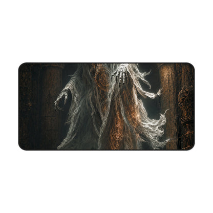 Wraith Floating Through Dungeon - Dark Fantasy Gaming Desk Mat - Moikas
