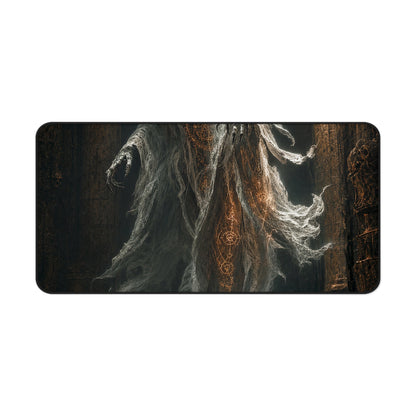 Wraith Floating Through Dungeon - Dark Fantasy Gaming Desk Mat - Moikas