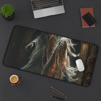 Wraith Floating Through Dungeon - Dark Fantasy Gaming Desk Mat - Moikas