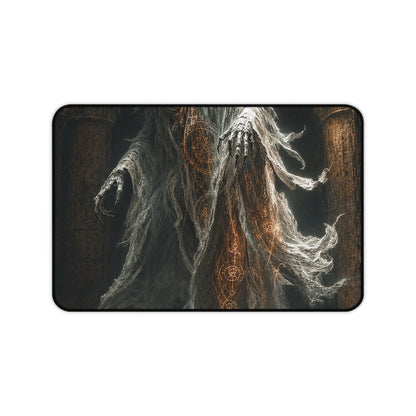 Wraith Floating Through Dungeon - Dark Fantasy Gaming Desk Mat - Moikas