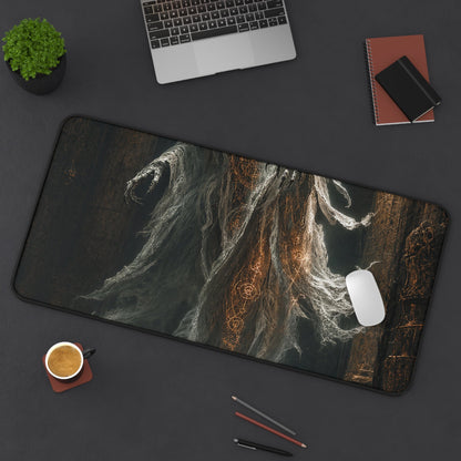 Wraith Floating Through Dungeon - Dark Fantasy Gaming Desk Mat - Moikas