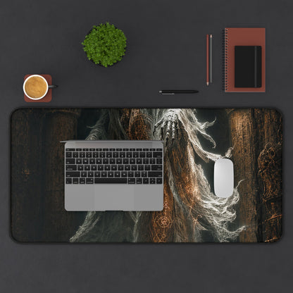 Wraith Floating Through Dungeon - Dark Fantasy Gaming Desk Mat - Moikas