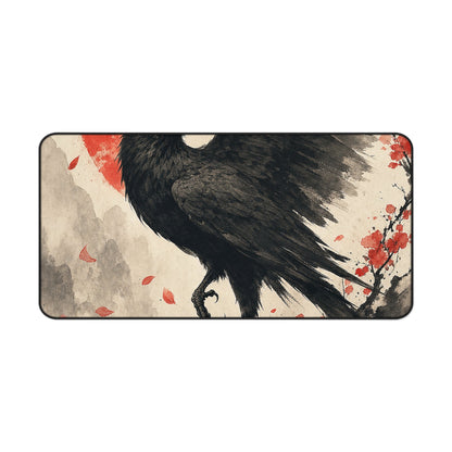 Yatagararu Three-Legged Crow - Japanese Mythology Gaming Desk Mat - Moikas