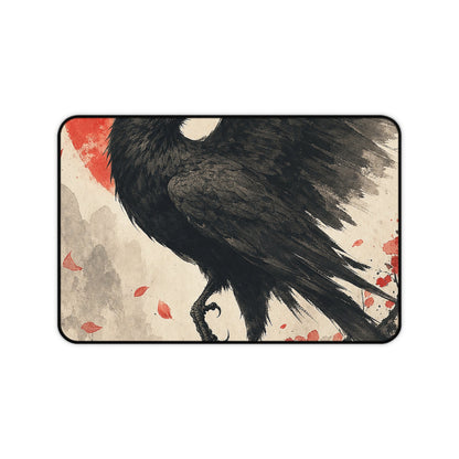 Yatagararu Three-Legged Crow - Japanese Mythology Gaming Desk Mat - Moikas
