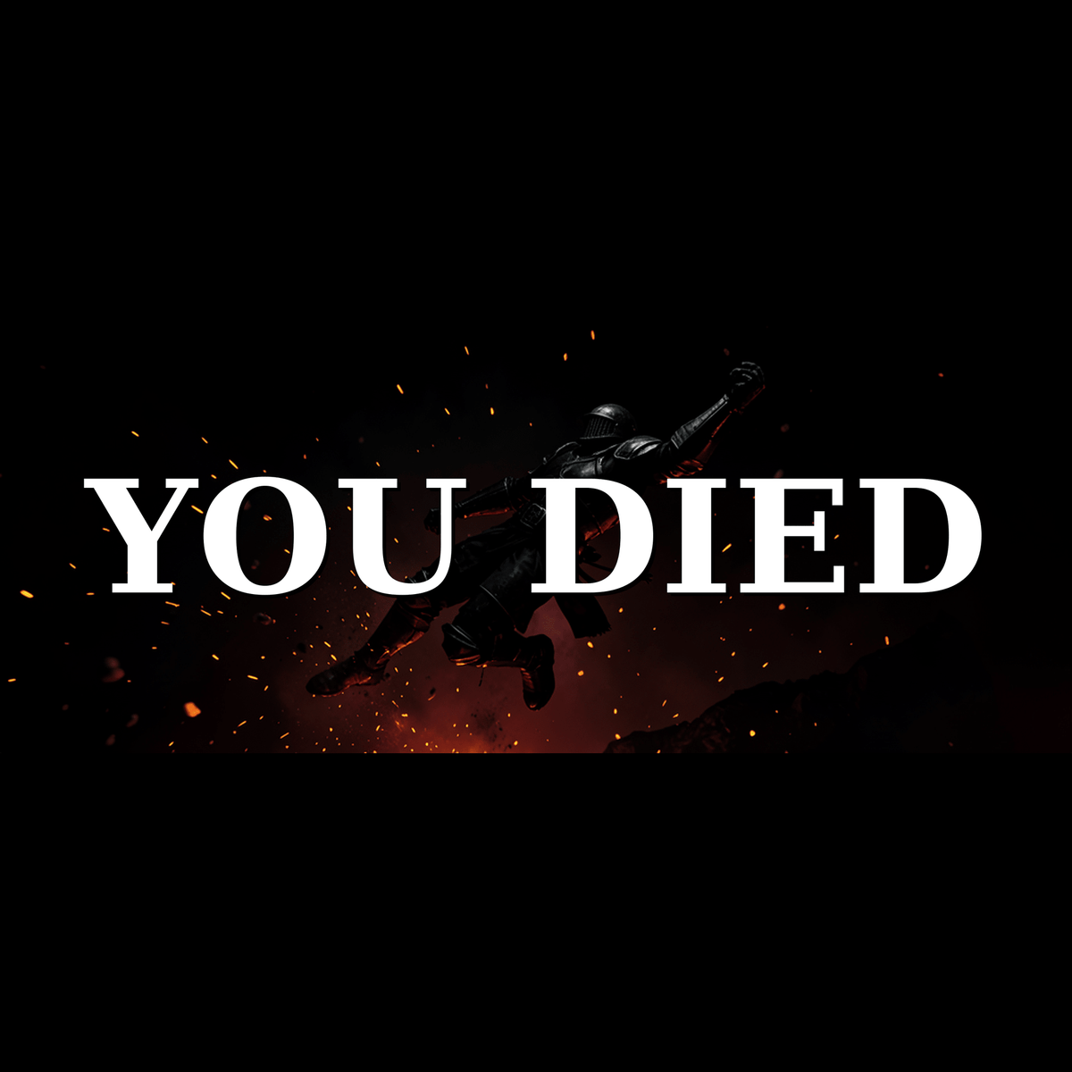 You Died Gaming Mug - Dark Souls Elden Ring Inspired, Black Ceramic 11oz - Moikas