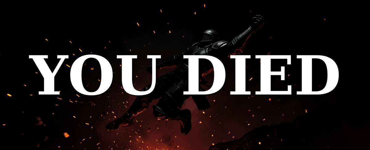 You Died Gaming Mug - Dark Souls Elden Ring Inspired, Black Ceramic 11oz - Moikas