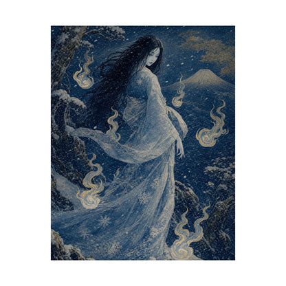 Yuki Onnsnow Womin Blizzard - Japanese Mythology Art Print (Matte Poster) - Moikas