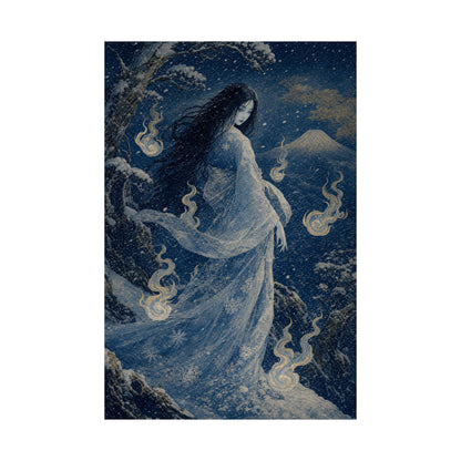 Yuki Onnsnow Womin Blizzard - Japanese Mythology Art Print (Matte Poster) - Moikas