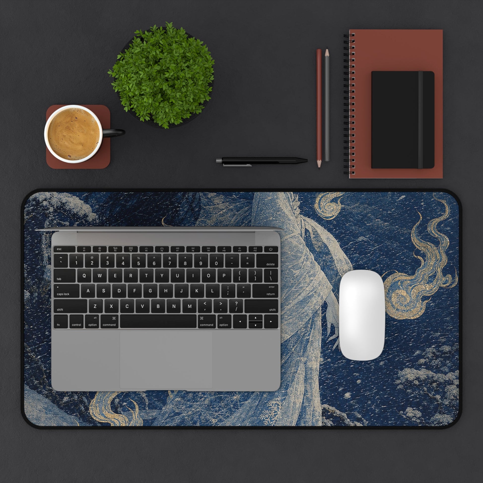 Yuki Onnsnow Womin Blizzard - Japanese Mythology Gaming Desk Mat - Moikas