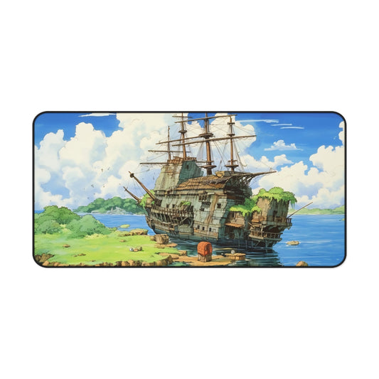 Desk Mat | Anime Pirate Ship Gaming Desk Mat - Moikas