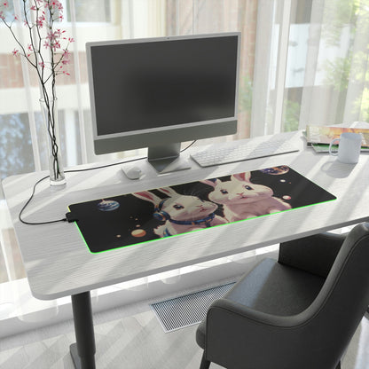 Mousepad | Anime Space Rabbit RGB Gaming Desk Mat - Moikas