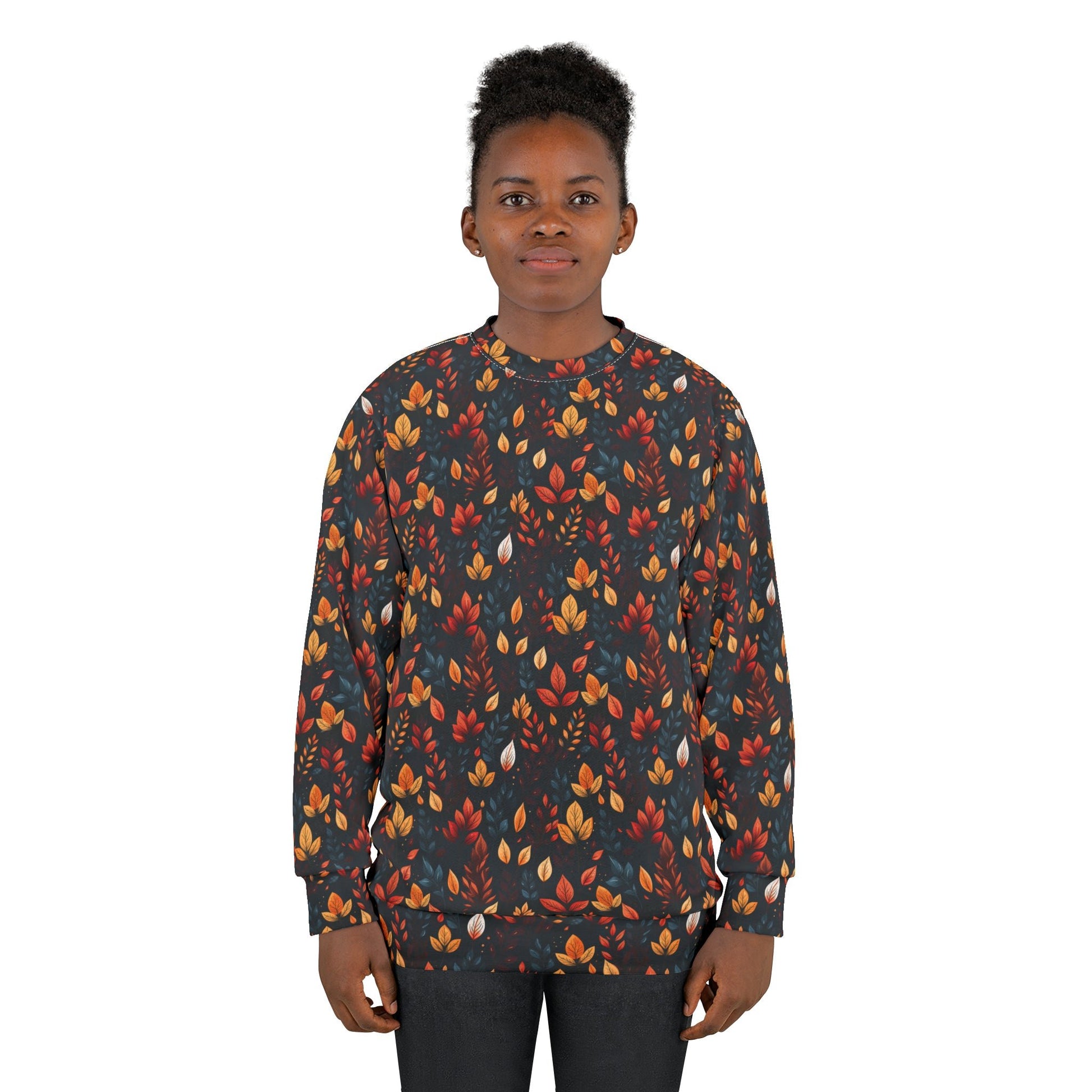 Sweater | Fall Leaves Premium Sweater Fall Halloween Collection - Moikas