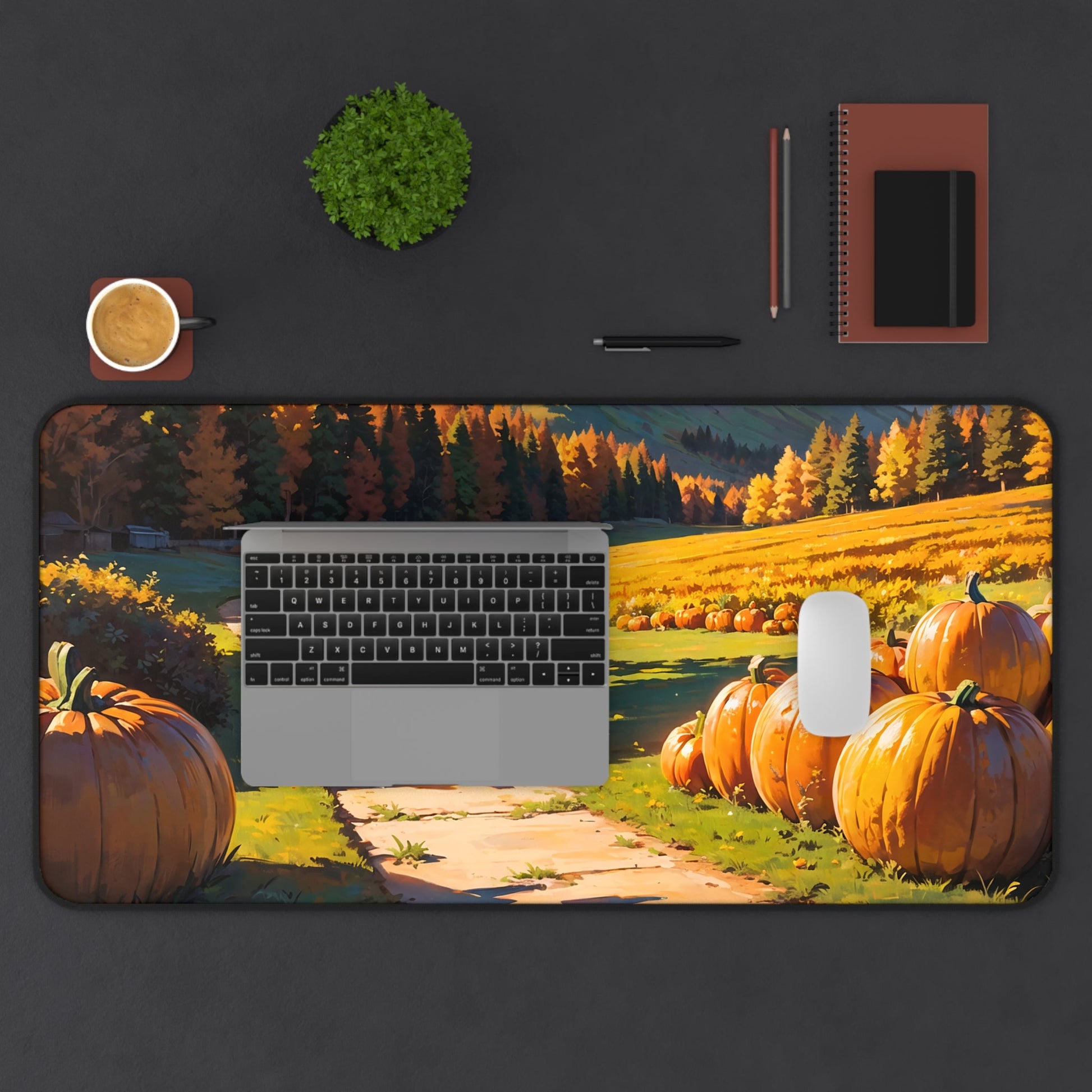 Desk Mat | Pumpkin Patch Gaming Desk Mat - Moikas