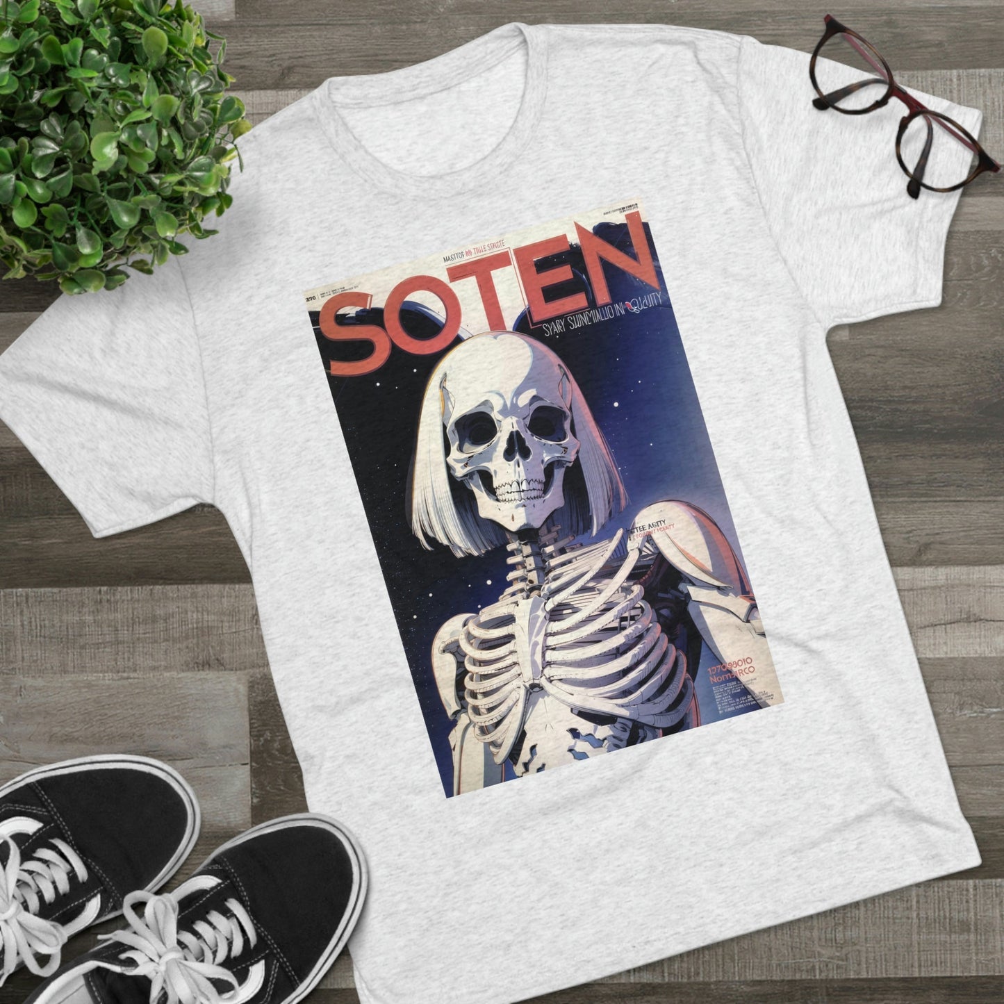 T-Shirt | Skull Shirt | Magazine Shirt | Premium Unisex Tri-Blend Crew Tee | Moika's Lookout - Moikas
