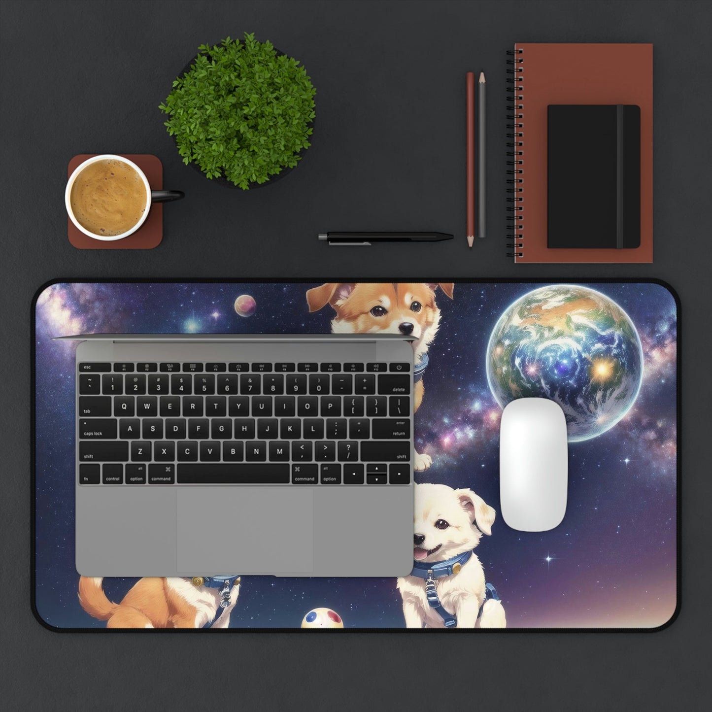 Desk Mat | Space Dog Gaming Mousepad - Moikas